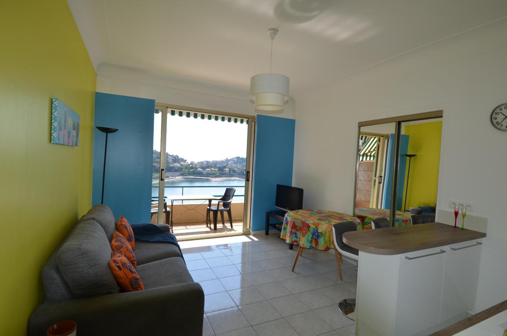 Nereides - Appartement 4 Personnes Avec Vue Mer Exceptionnelle A Вилафранк-сюр-Мер Екстериор снимка